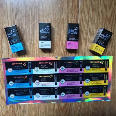 10ml Şişe için 60mm Yüksek 300g / M2 Holografik Ambalaj Kutuları