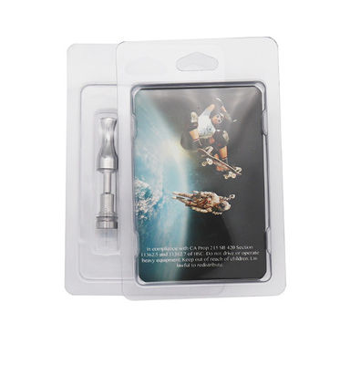 Kalem Cbd için 200gsm Sanat Kağıdı Gümüş Hologram Blister Kart Ambalajı