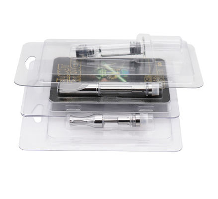 Kalem Cbd için 200gsm Sanat Kağıdı Gümüş Hologram Blister Kart Ambalajı