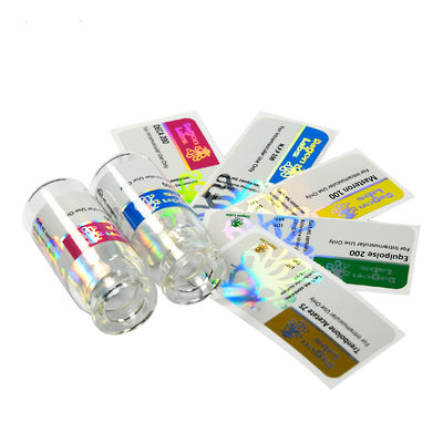 Sahteciliğe Karşı 10ml Damlalıklı Şişe Etiketleri, 6cm Uzunluk Yapışkanlı Etiket Etiketleri
