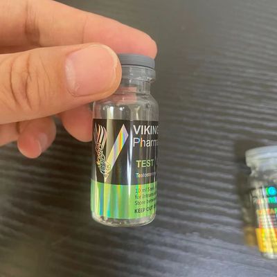 Sanat Kağıdı CMYK Renkli Farmasötik Steroid Flakon Etiketleri ISO Onaylı