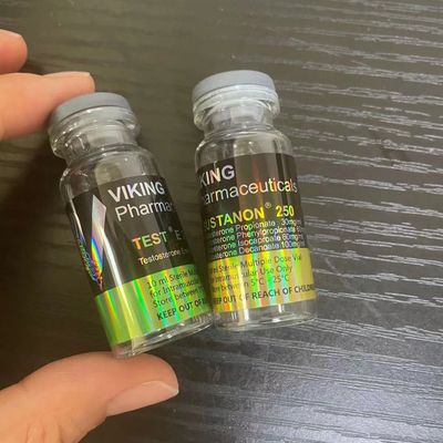 Sanat Kağıdı CMYK Renkli Farmasötik Steroid Flakon Etiketleri ISO Onaylı