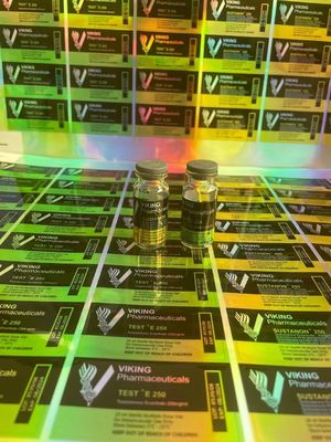 Sanat Kağıdı CMYK Renkli Farmasötik Steroid Flakon Etiketleri ISO Onaylı