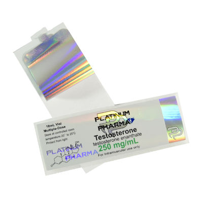 Anti Fake 15ml Şişe Etiketleri, PMS Renkli Suya Dayanıklı Şişe Etiketleri