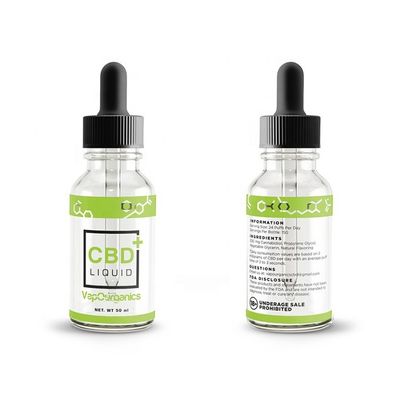 Vinil Kağıt Cam Flakon Etiketleri, Ofset Baskı Cbd Şişe Etiketi