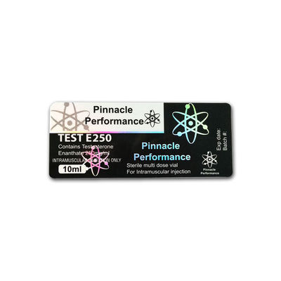 Geri Dönüşümlü 10ml Flakon Etiketleri 25*60mm Holografik Güvenlik Etiketleri