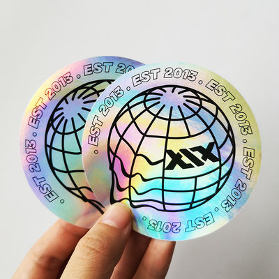 Güvenlik için Parlak Kaplama 2x2cm Kurcalamaya Dayanıklı Hologram Etiketler