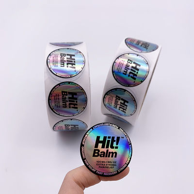 Güvenlik için Parlak Kaplama 2x2cm Kurcalamaya Dayanıklı Hologram Etiketler