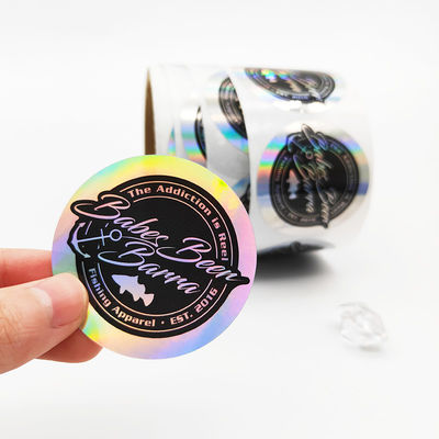 Güvenlik için Parlak Kaplama 2x2cm Kurcalamaya Dayanıklı Hologram Etiketler