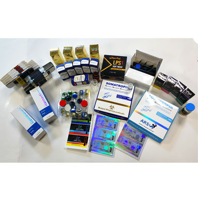Altın Folyo Baskı ile Anti Fake 30x30x50mm 10ml Flakon Kutuları