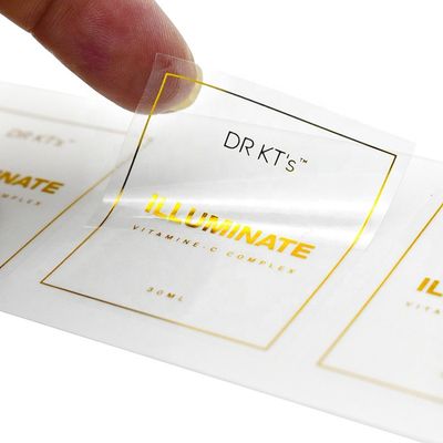 Pantone Renkli PVC Vinil Etiket, Sahteciliğe Karşı Folyo Damga Etiketleri