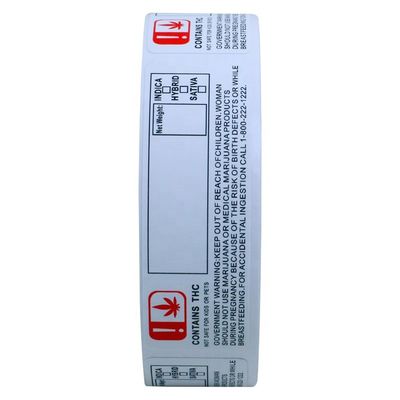 10ml Damlalık Şişe için RoHS 70mm Genişlik Altın Folyo Özel Çıkartmalar
