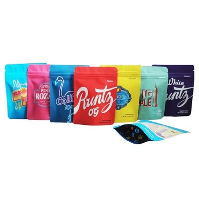 Mylar Weed için Neme Dayanıklı 16C Alüminyum Folyo Zip Kilit Torbaları