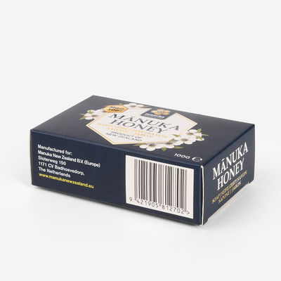 Spot UV Baskı ile Siyah Geri Dönüşümlü 300gsm Kozmetik Kağıt Kutusu