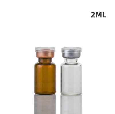 Şeffaf İlaç Cam Şişeler 2ml Küçük İlaç Şişesi