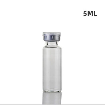 49mm Yükseklik İlaç Cam Şişeler, Kırılganlık Önleyici 5ml Amber Cam Şişeler