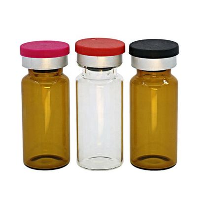 49mm Yükseklik İlaç Cam Şişeler, Kırılganlık Önleyici 5ml Amber Cam Şişeler