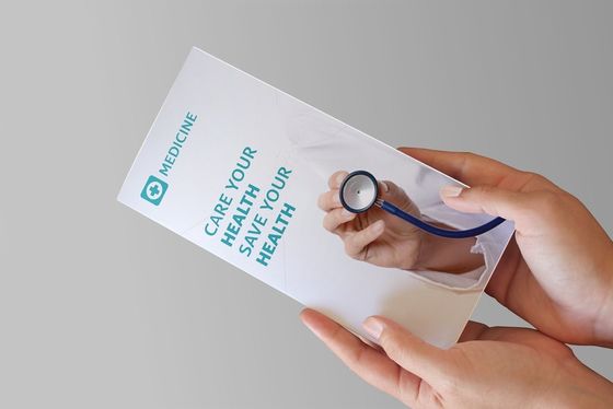 128gsm Sanat Kağıdı A4 İlaç Kutuları İçin Özel Broşür Baskısı