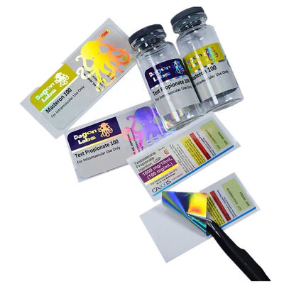 Lazer Kağıdı Suya Dayanıklı 10ml Şişe Etiketleri, 60mm Geniş Şişe Etiket Etiketleri
