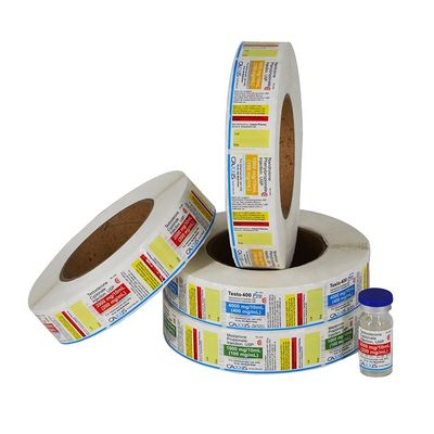 Yağa Dayanıklı 10ml Flakon Etiketleri, 6cm Geniş Vinil Şişe Etiketleri