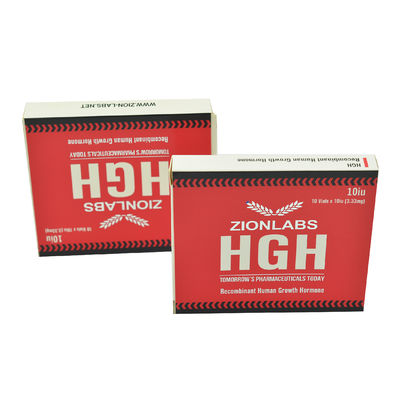İnsan Büyüme Hormonu 2 3 Kibrit Etiketleri ve Plastik Tepsili 10ml Flakon Kutuları