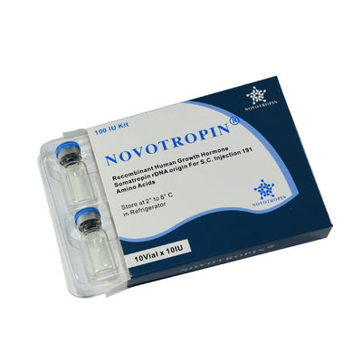 İnsan Büyüme Hormonu 2 3 Kibrit Etiketleri ve Plastik Tepsili 10ml Flakon Kutuları