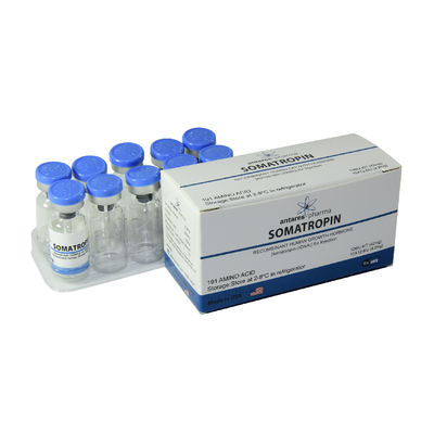 İnsan Büyüme Hormonu 2 3 Kibrit Etiketleri ve Plastik Tepsili 10ml Flakon Kutuları