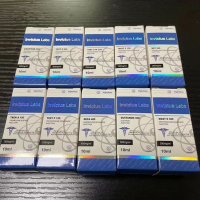 Parlak Parlak Filmli Gümüş Hologram Folyo 10ml 20ml Steriod Ambalaj Kutuları